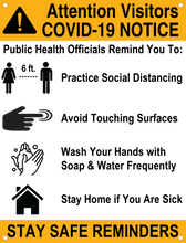 Covid-19 Plastic Signs - Pre-designed & Custom