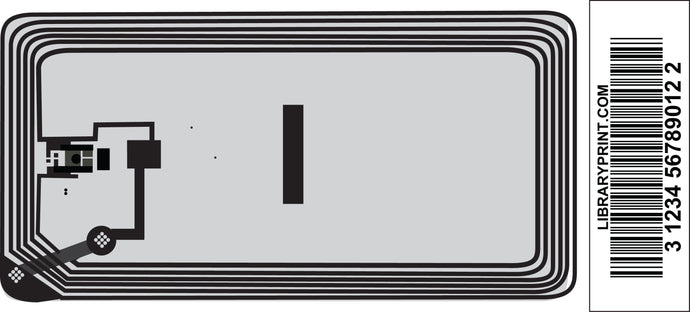 Rectangle Dual HF RFID Tag - Item: RRF000007