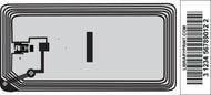 Rectangle Dual HF RFID Tag - Item: RRF000007