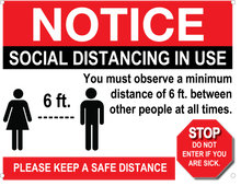Covid-19 Plastic Signs - Pre-designed & Custom