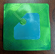 Square 9.5Mz RFID Security Label - Item: RRF000009