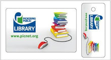 library card key tag