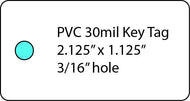 PVC key tag