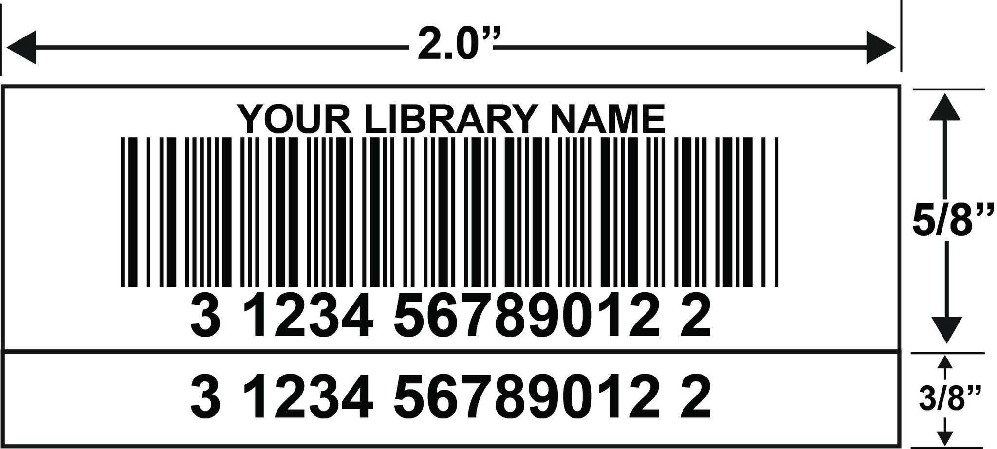 2-Part bar code labels