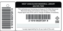 pvc library patron cards